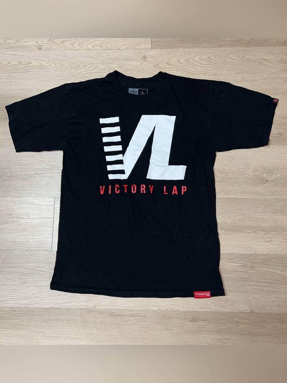 The Marathon Clothing Victory Lap T Shirt Large Black Nipsey Hussle TMC Logo Tee